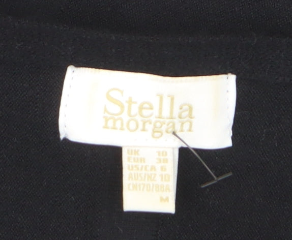 Stella Morgan Womens Black Bow Back Long Sleeve Knit Jumper UK10