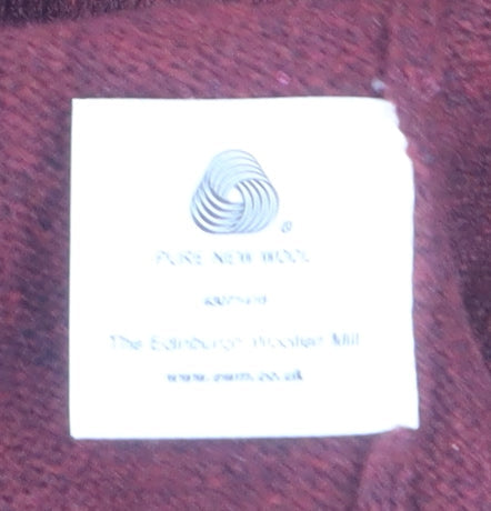 James Pringle Men's Red Wool V-Neck Jumper XL Classic Knitwear