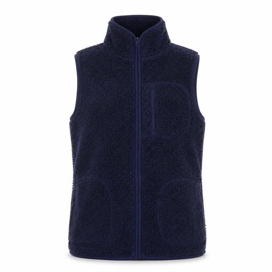 Bonmarché Women Blue Fleece Zip Waistcoat Size 10