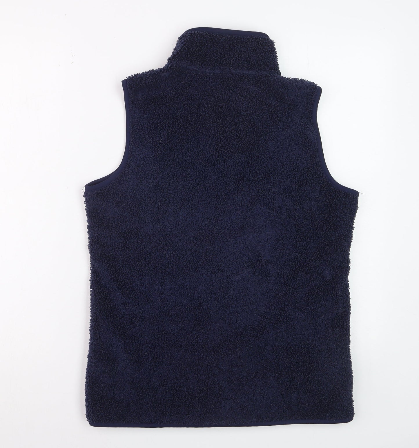 Bonmarché Women Blue Fleece Zip Waistcoat Size 10