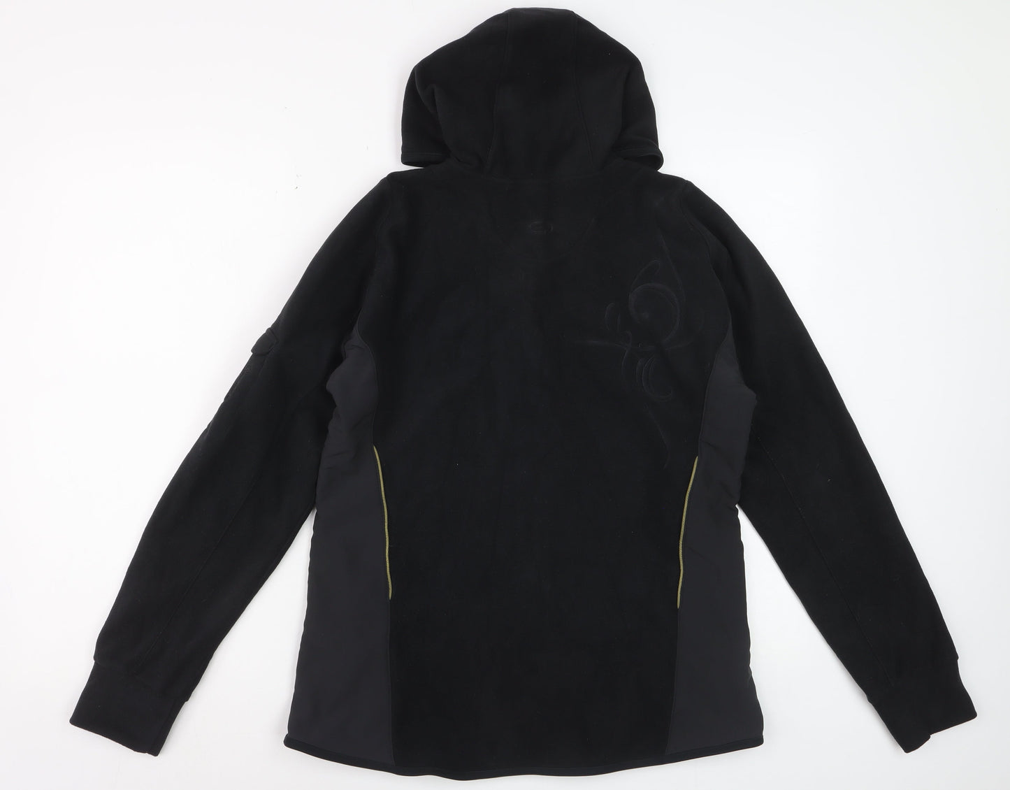 Kalenji Women's Black Hoodie Fleece 1/2 Zip Size 14 Running Top