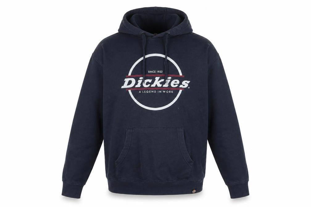 Dickies Mens Blue Pullover Hoodie Medium Logo Graphic Sweatshirt