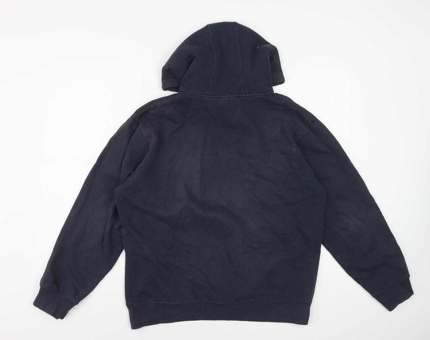 Dickies Mens Blue Pullover Hoodie Medium Logo Graphic Sweatshirt