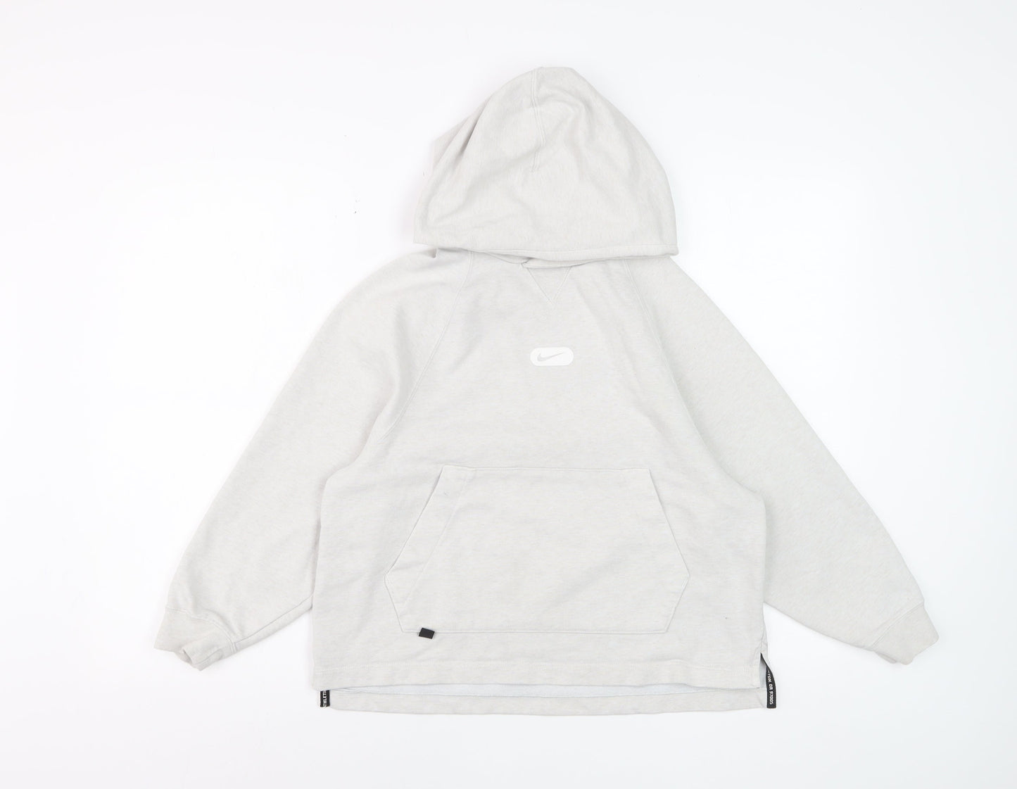 Nike Women’s Grey Dri-FIT Pullover Hoodie Size M Cotton Blend