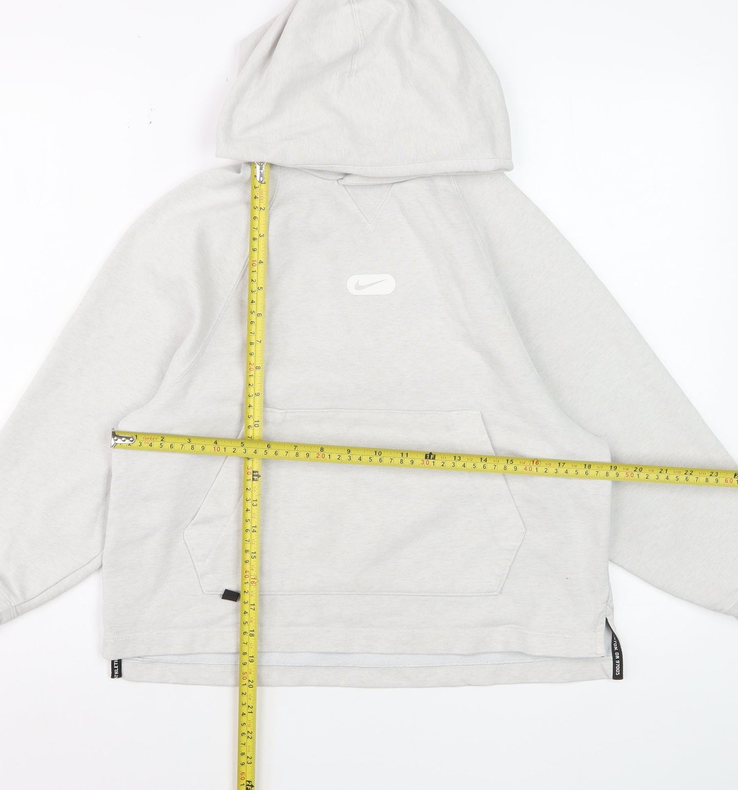 Nike Women’s Grey Dri-FIT Pullover Hoodie Size M Cotton Blend