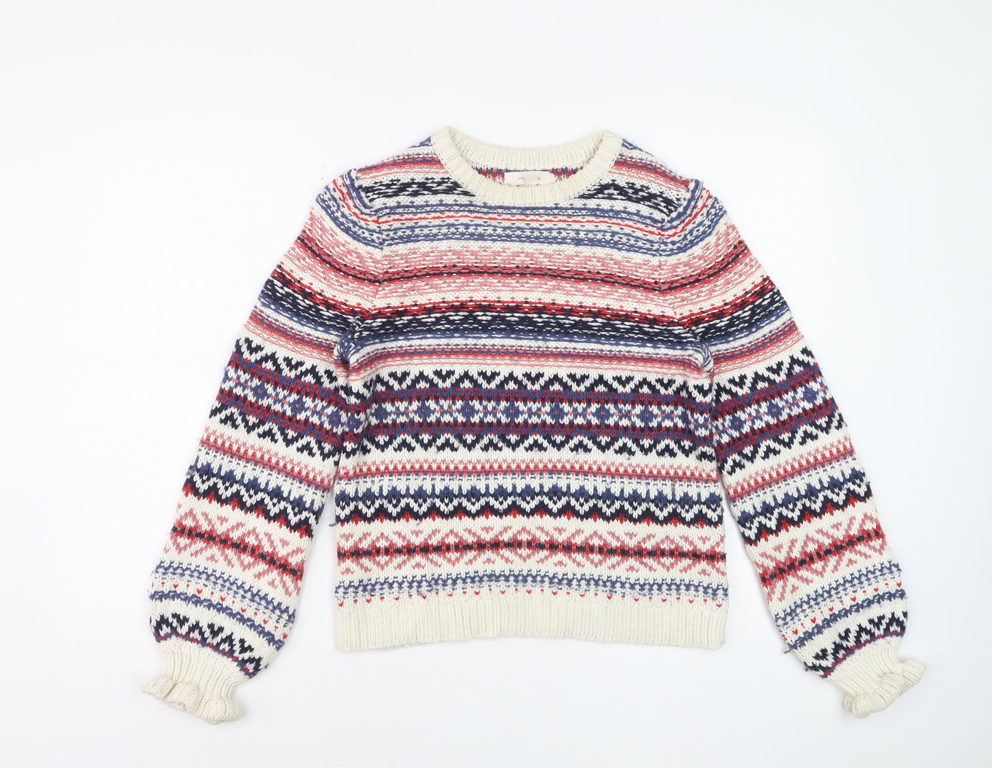 Marks and Spencer Women’s Multicoloured Fair Isle Jumper Size 10