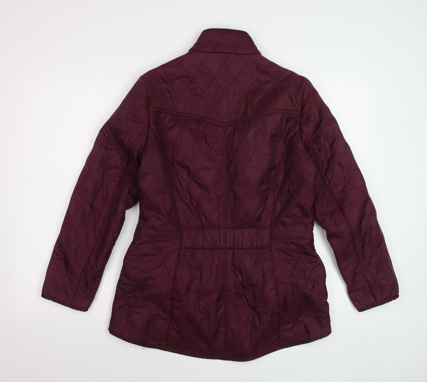 Barbour Womens Purple Quilted Mid-Length Jacket UK 12 Classic Outdoor