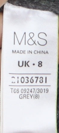 Marks and Spencer Women’s Grey Open Knit Cardigan Size 8