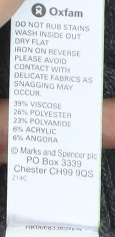 Marks and Spencer Women’s Grey Open Knit Cardigan Size 8