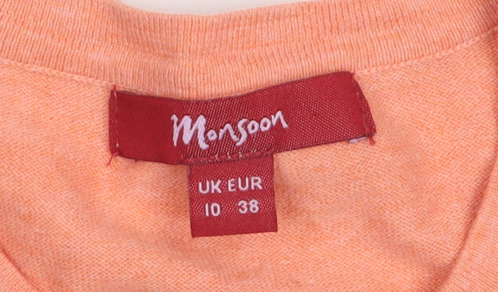 Monsoon Women’s Coral Cardigan Size 10 Button Detail Knitwear