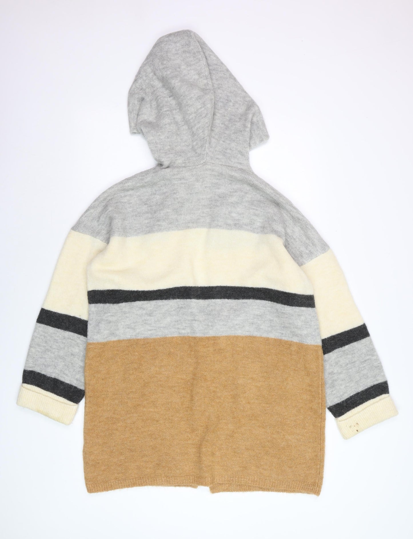 Marks and Spencer Women's Multicoloured Hooded Knit Cardigan Size S