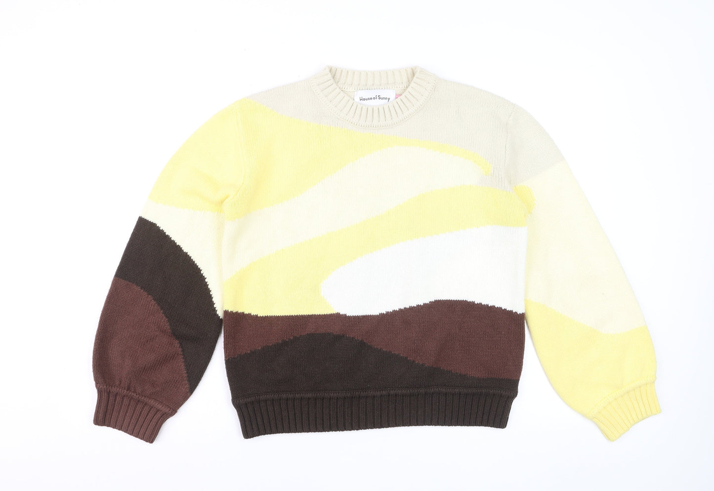 House of Sunny Women's Multicoloured Knit Pullover Jumper Size 8