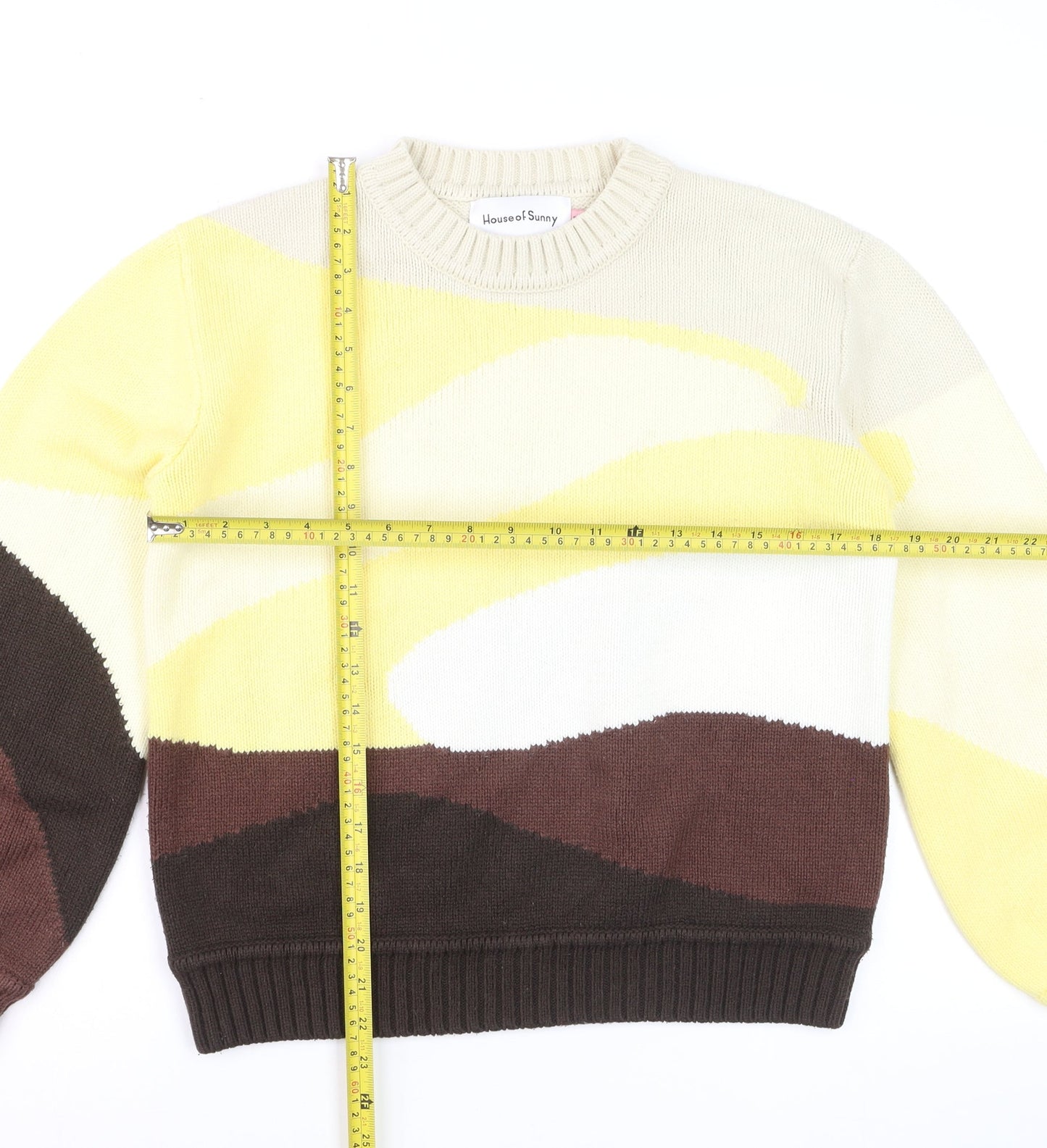 House of Sunny Women's Multicoloured Knit Pullover Jumper Size 8