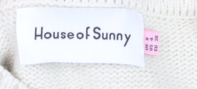 House of Sunny Women's Multicoloured Knit Pullover Jumper Size 8