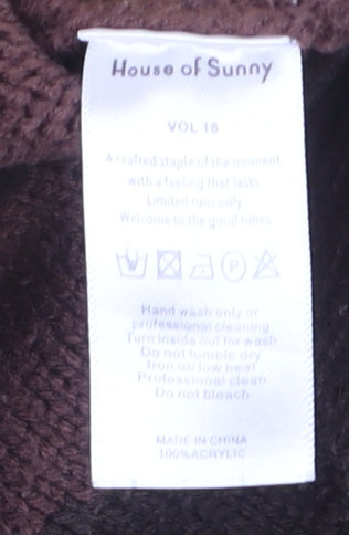 House of Sunny Women's Multicoloured Knit Pullover Jumper Size 8