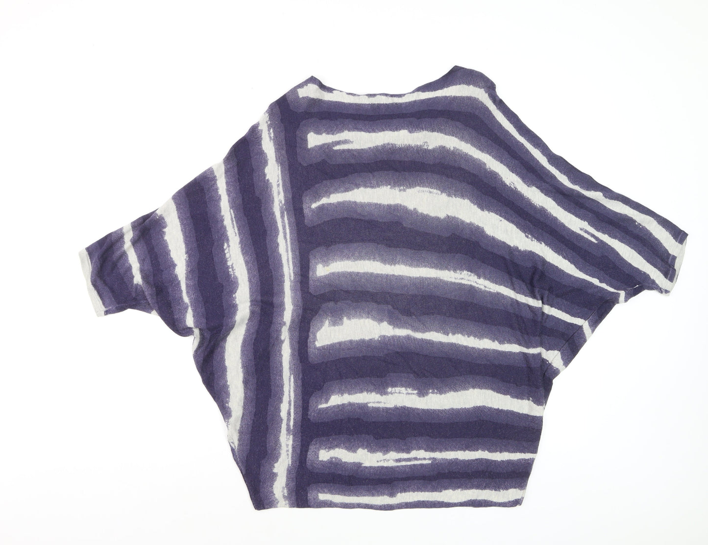 Phase Eight Women’s Purple Striped Relaxed Knit Jumper L