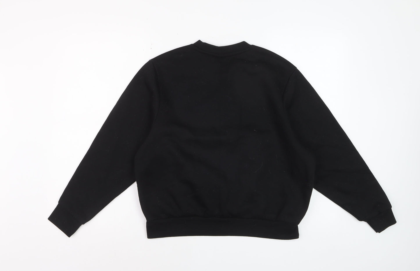 Slazenger Women Black Small Crew Neck Pullover Sweatshirt