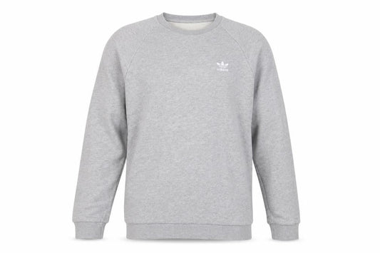 Adidas Men's Grey Crew Neck Pullover Sweatshirt Size M