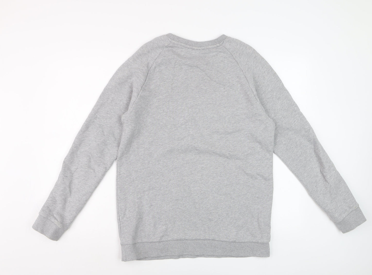 Adidas Men's Grey Crew Neck Pullover Sweatshirt Size M