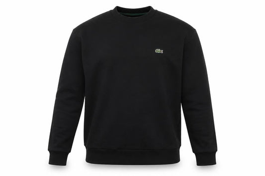 Lacoste Men’s Black Classic Fit Crew Neck Sweatshirt Size L