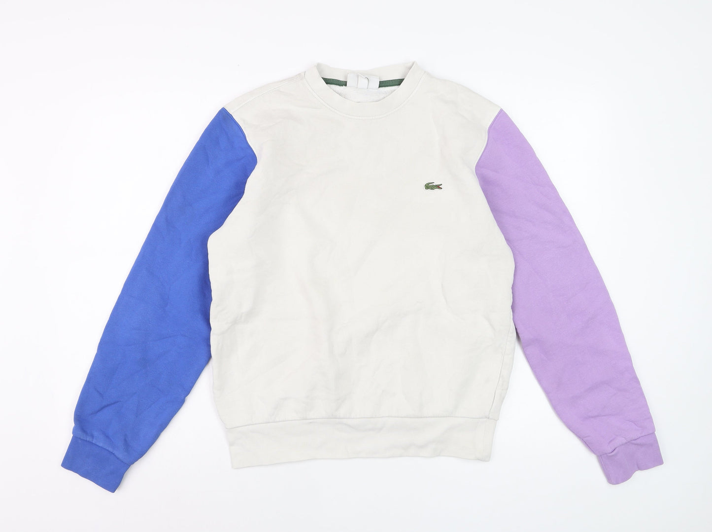 Lacoste Men's Multicoloured Classic Fit Crew Neck Sweatshirt Size S