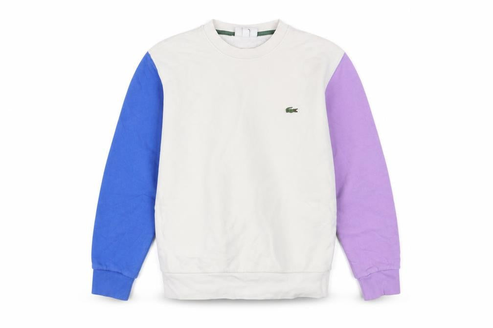 Lacoste Men's Multicoloured Classic Fit Crew Neck Sweatshirt Size S
