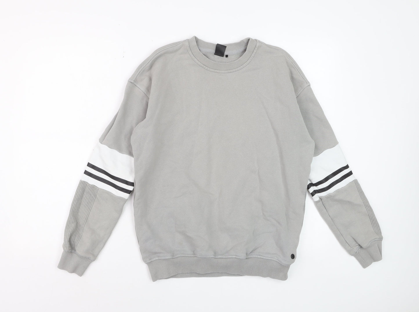 Lilybod Women Grey Crew Neck Pullover Sweatshirt XS Cotton