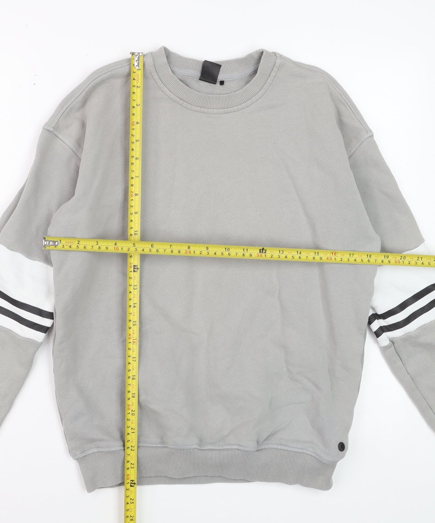 Lilybod Women Grey Crew Neck Pullover Sweatshirt XS Cotton