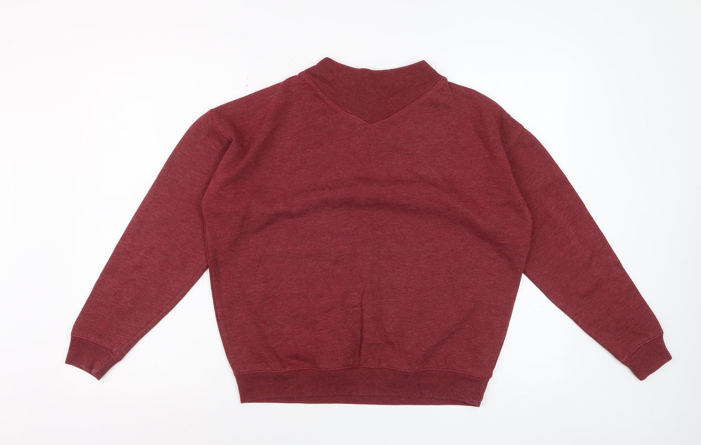 Jack Wills Women's Red V-Neck Pullover Sweatshirt Size 8