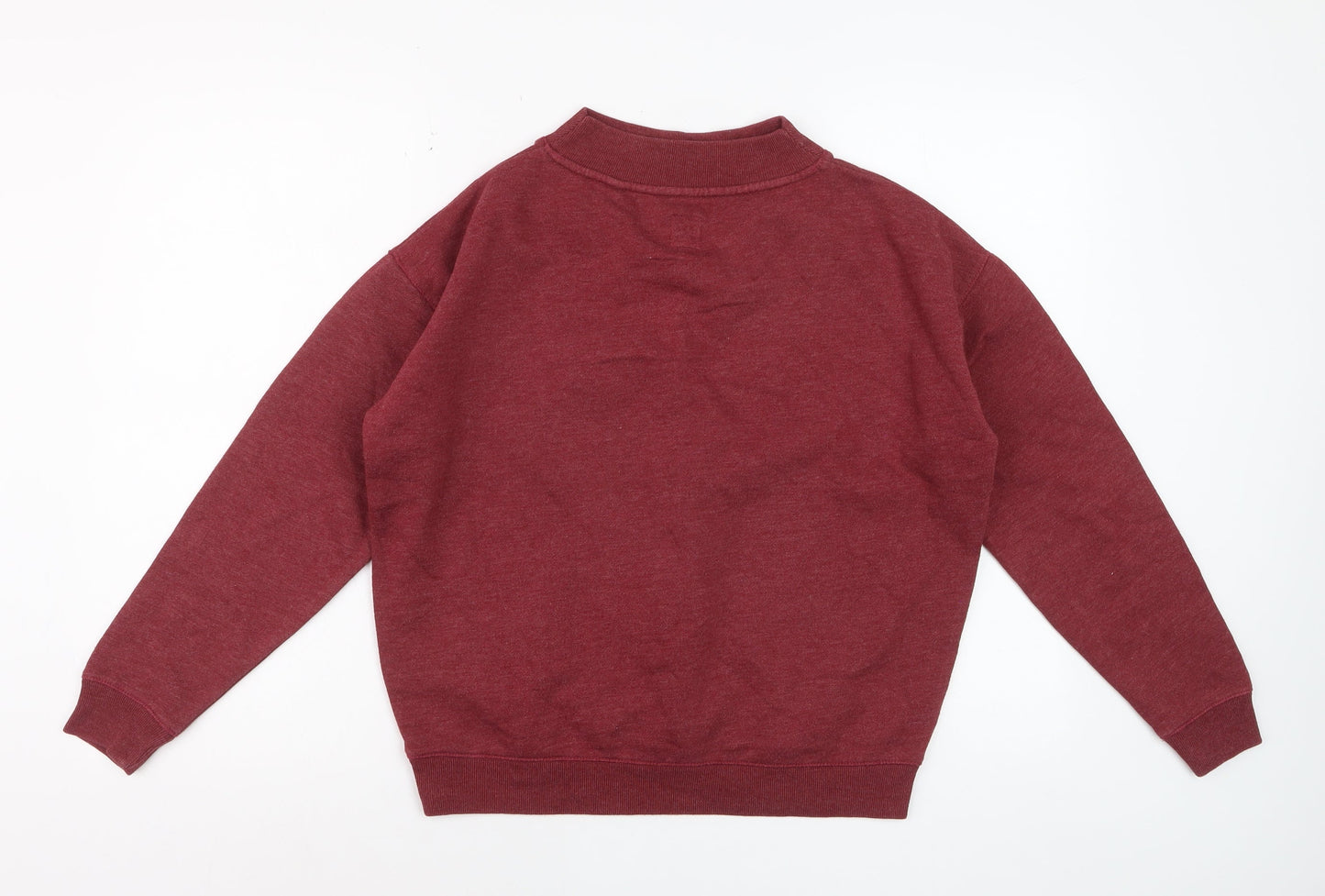 Jack Wills Women's Red V-Neck Pullover Sweatshirt Size 8