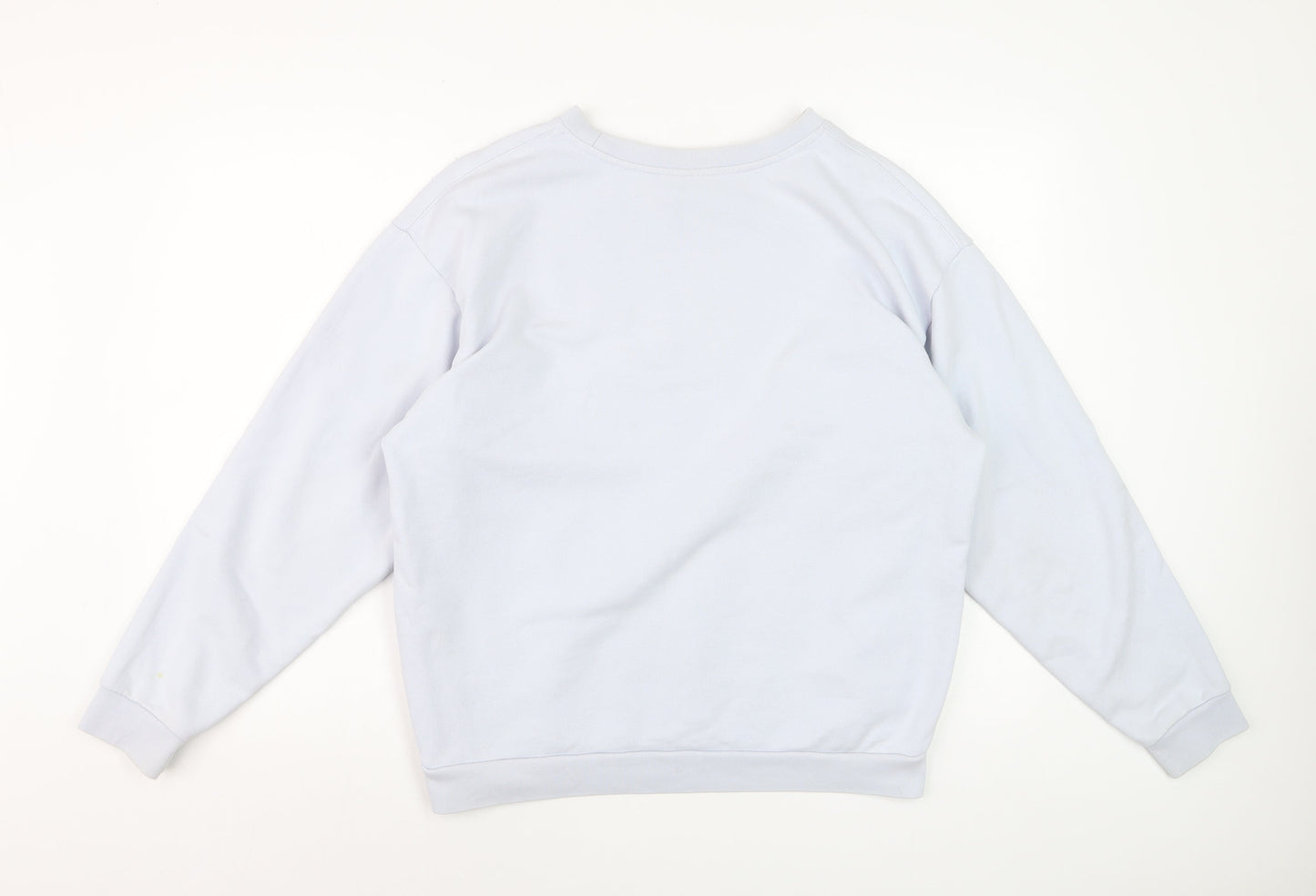 Slazenger Womens White Crew Neck Pullover Sweatshirt UK 12