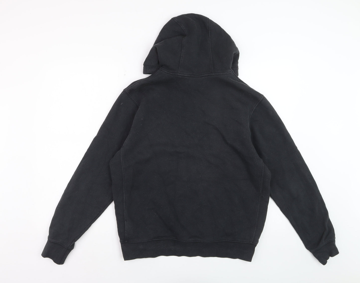 Nike Men's Black Pullover Hoodie M Regular Fit Fleece Sweatshirt