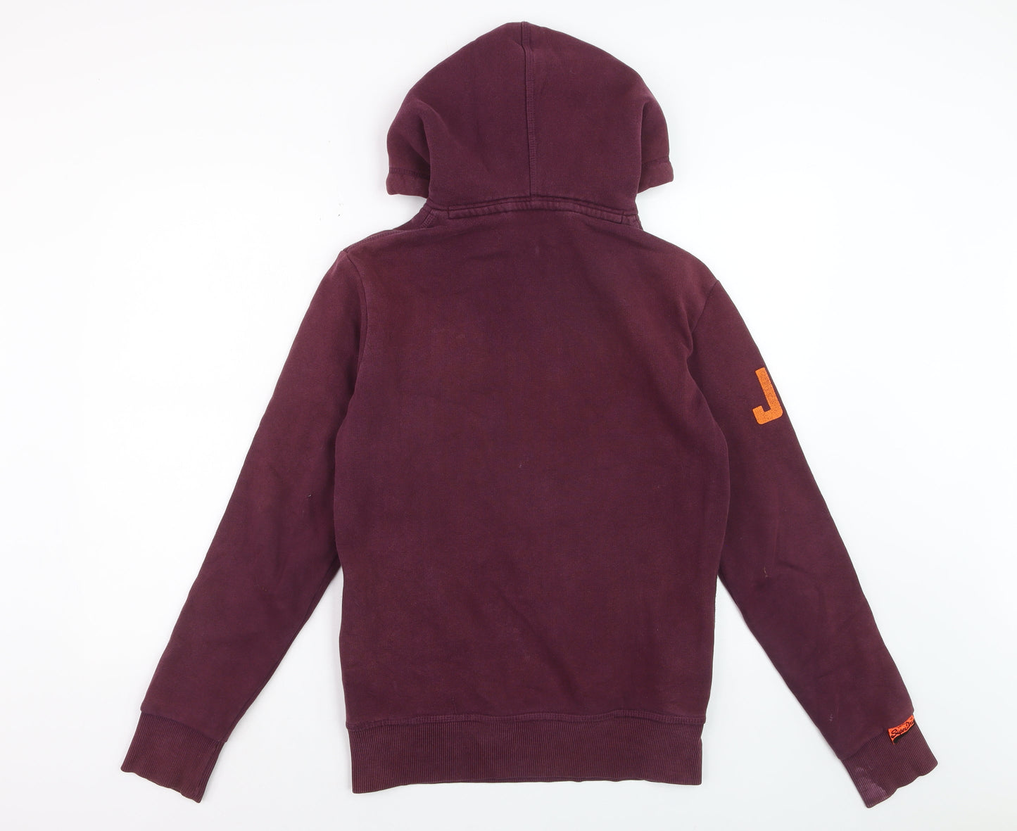 Superdry Men's Purple XS Pullover Hoodie with Logo Print