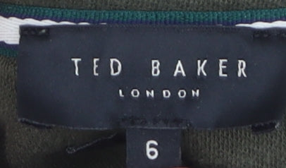 Ted Baker Men's Green XL Pullover Hoodie Cotton Lightweight