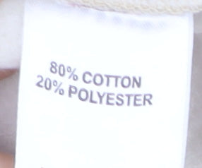 Rising Women's Beige Cotton Bomber Jacket XS Lightweight Zip Up