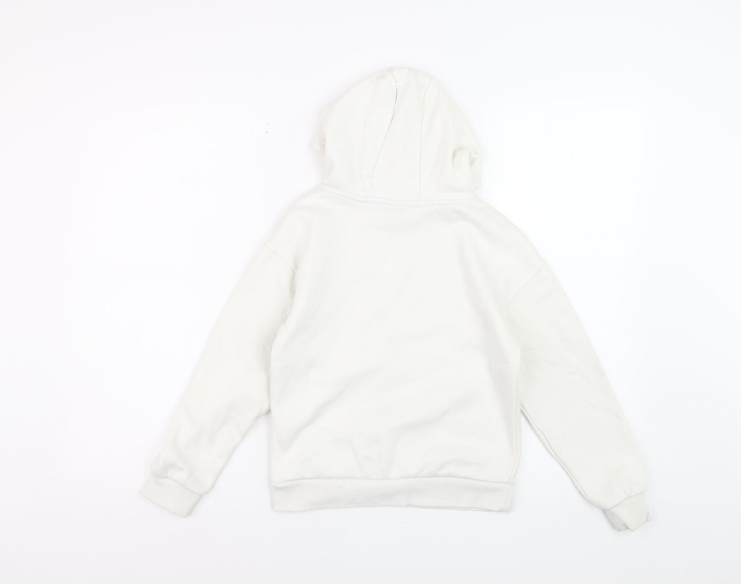 Disney Girls White Mickey Mouse Graphic Pullover Hoodie 8-9 Years