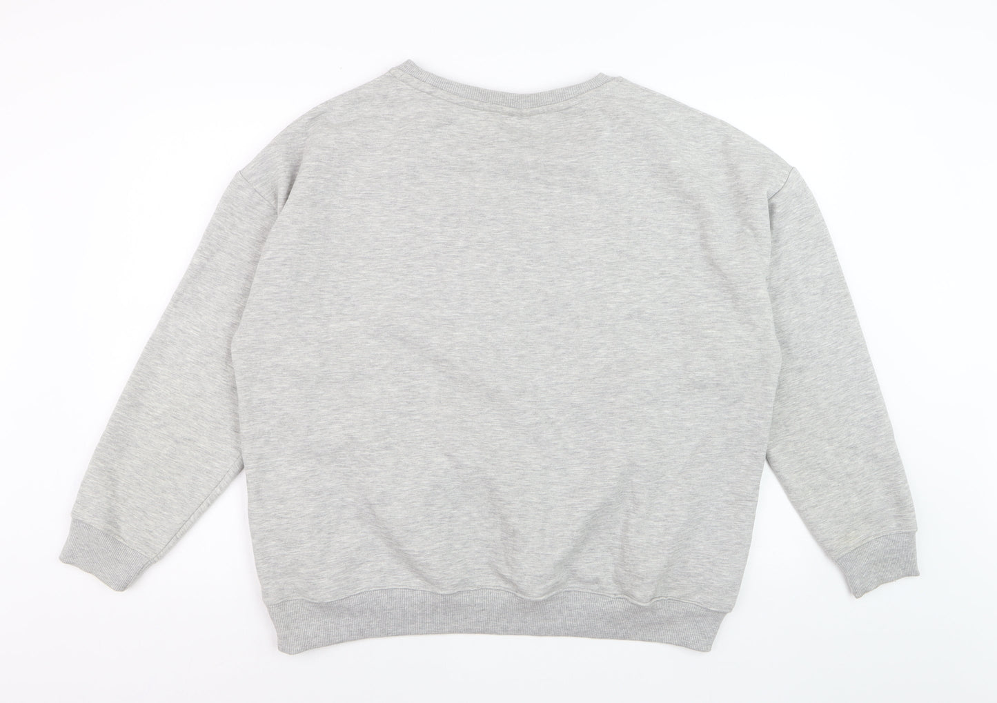 Peanuts Women Grey Snoopy Good Vibes Sweatshirt XL Casual