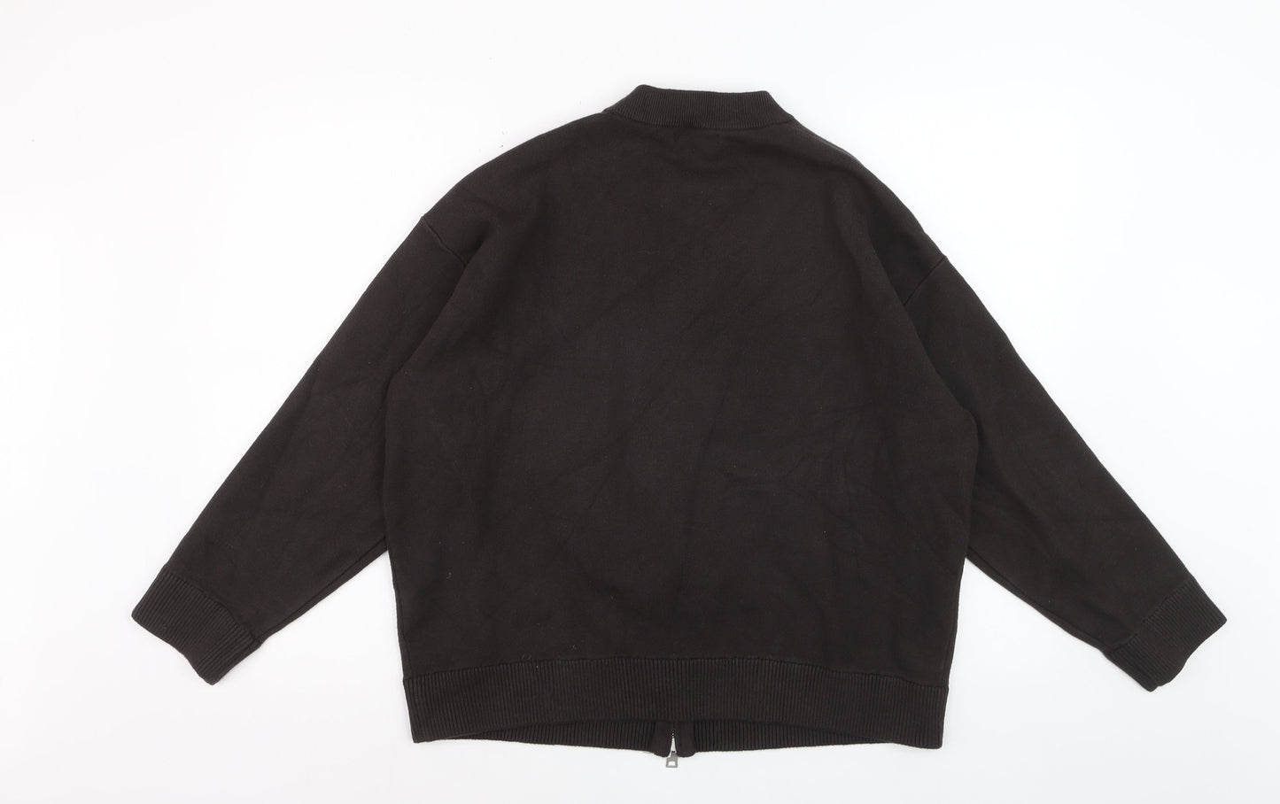 Zara Men's Black Bomber Jacket Size M Viscose Blend Casual