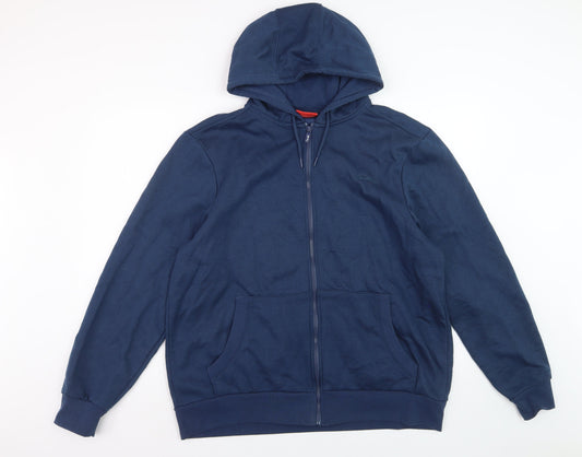 Slazenger Men's Blue Full Zip Hoodie Size L Regular Fit