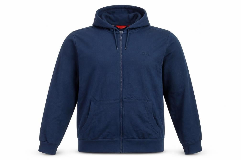 Slazenger Men's Blue Full Zip Hoodie Size L Regular Fit