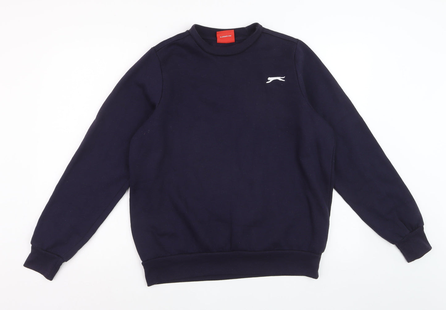Slazenger Womens Navy XS Pullover Sweatshirt Polyester Cotton Logo