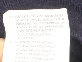 Slazenger Womens Navy XS Pullover Sweatshirt Polyester Cotton Logo