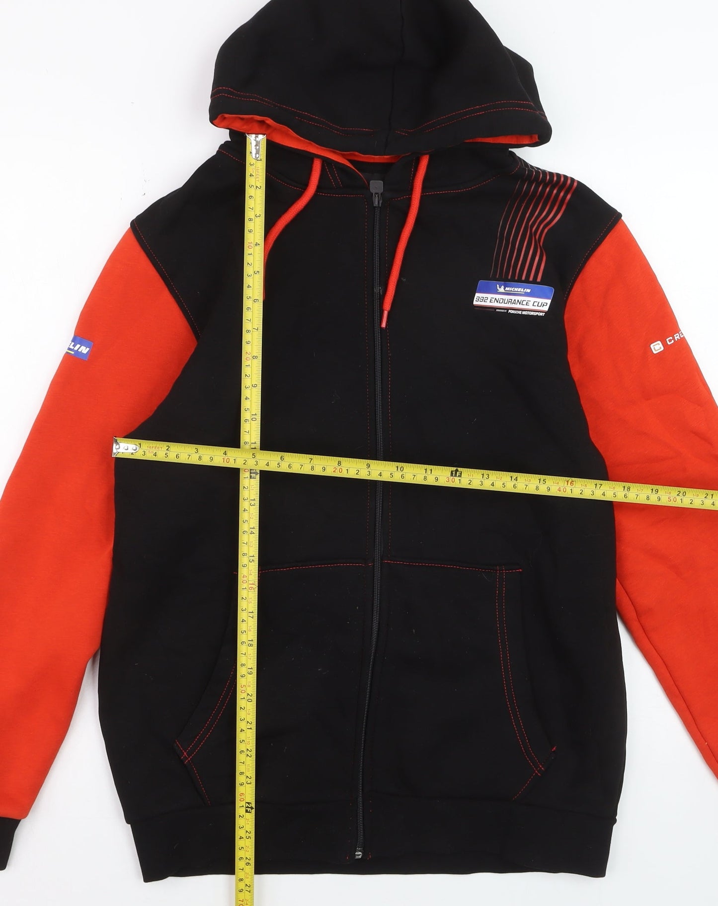 Creventic 992 Endurance Cup Men's Black Red Full Zip Hoodie M