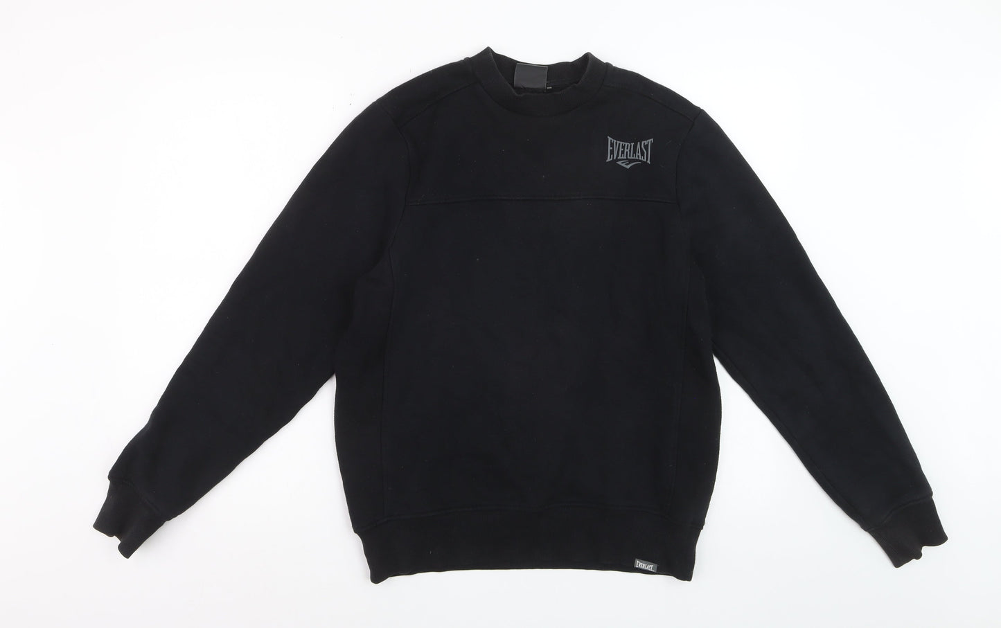 Everlast Men’s Black XS Pullover Sweatshirt Crew Neck Logo