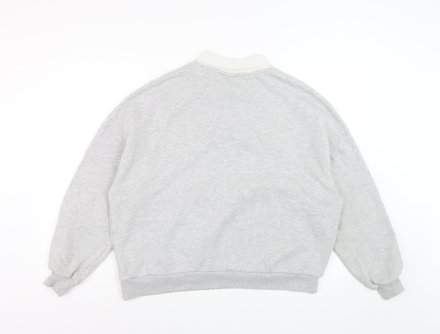 Pull&Bear Women Grey Yale University Relaxed Fit Sweatshirt M
