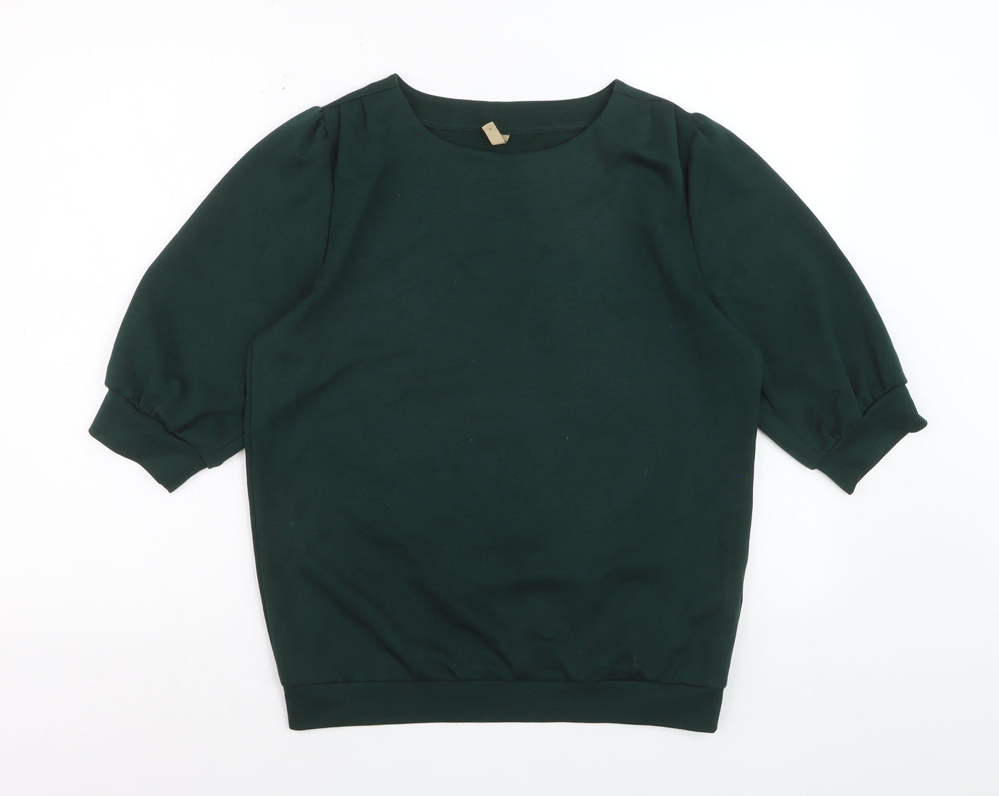 Soyaconcept Womens Green 3/4 Sleeve Basic Blouse Size S