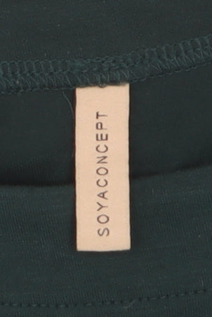 Soyaconcept Womens Green 3/4 Sleeve Basic Blouse Size S