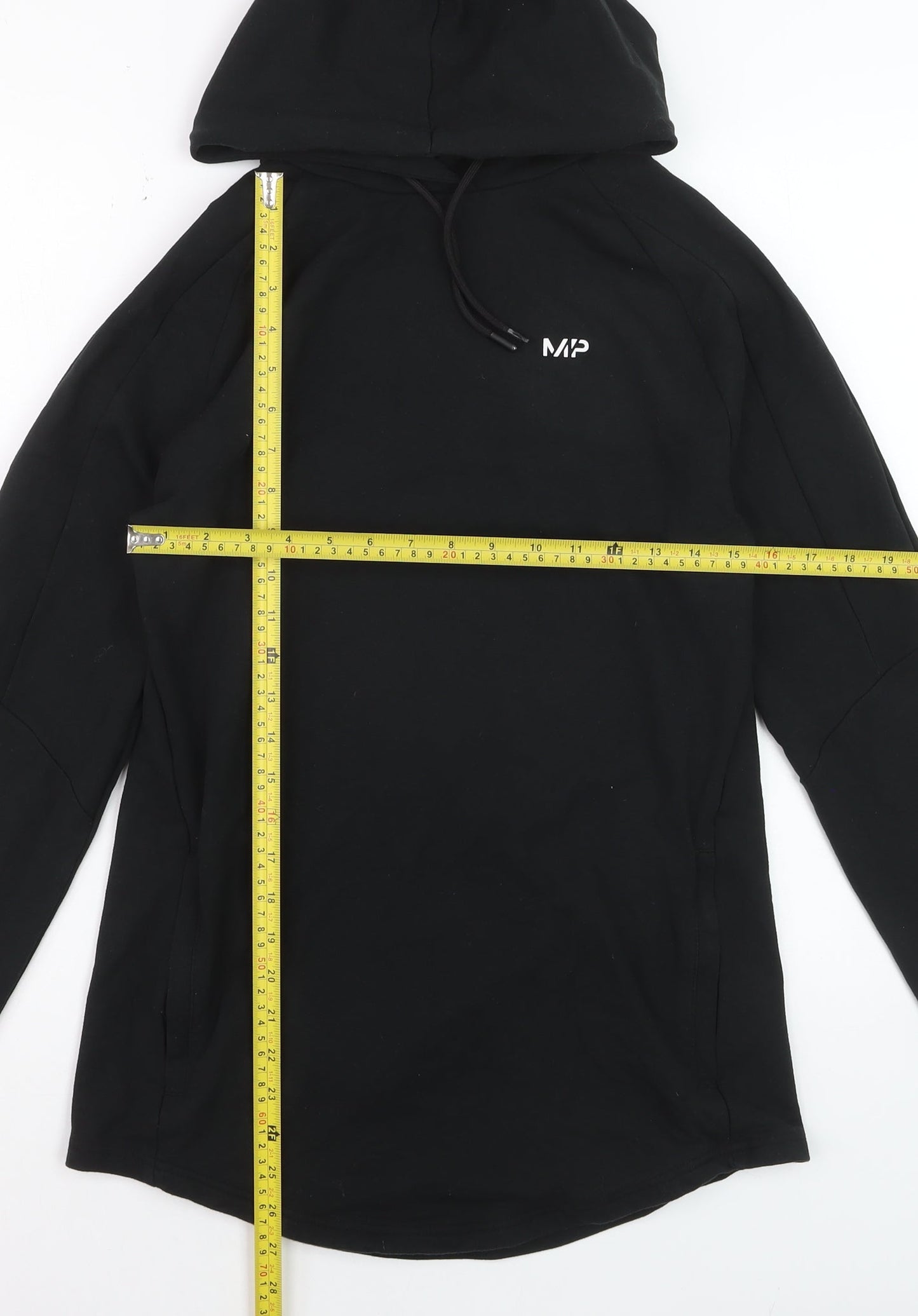 MP Womens Black Pullover Hoodie Small Cotton Blend