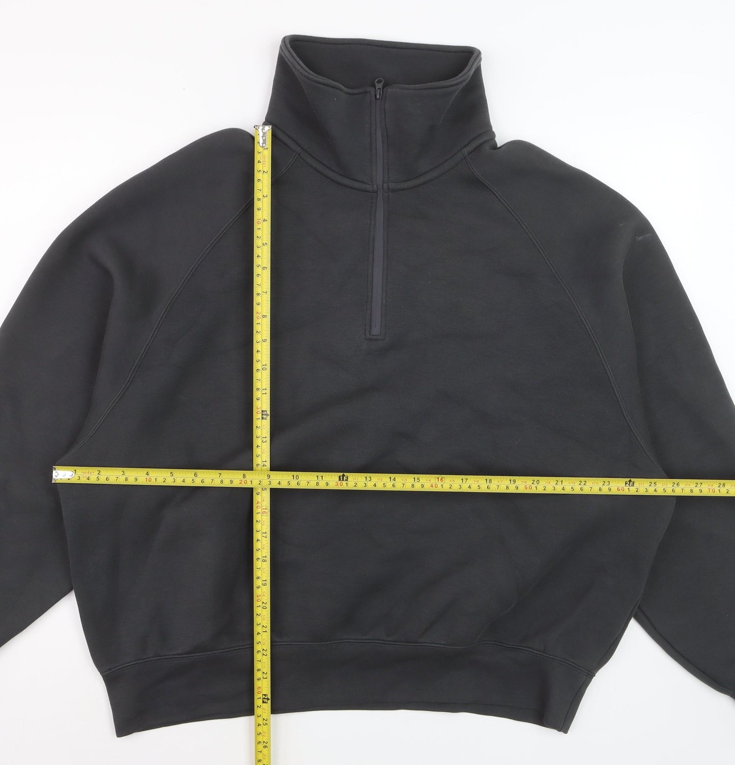 Nike Women Black Small 1/4 Zip Pullover Sweatshirt