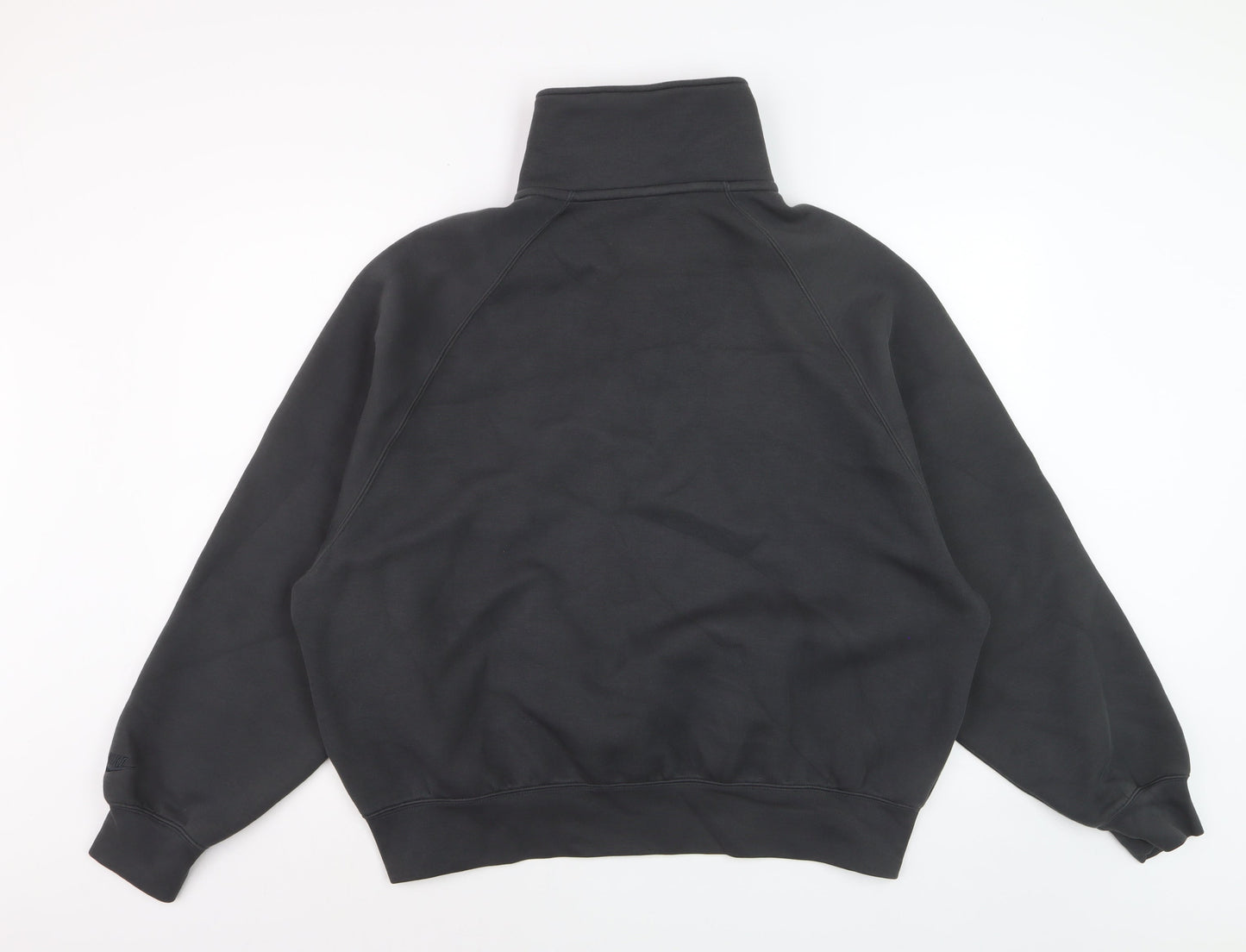Nike Women Black Small 1/4 Zip Pullover Sweatshirt